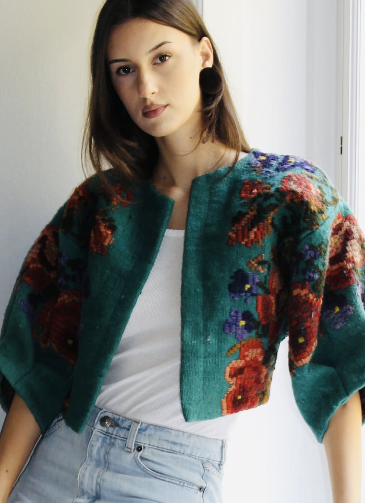 Green flower jacket - Image 6