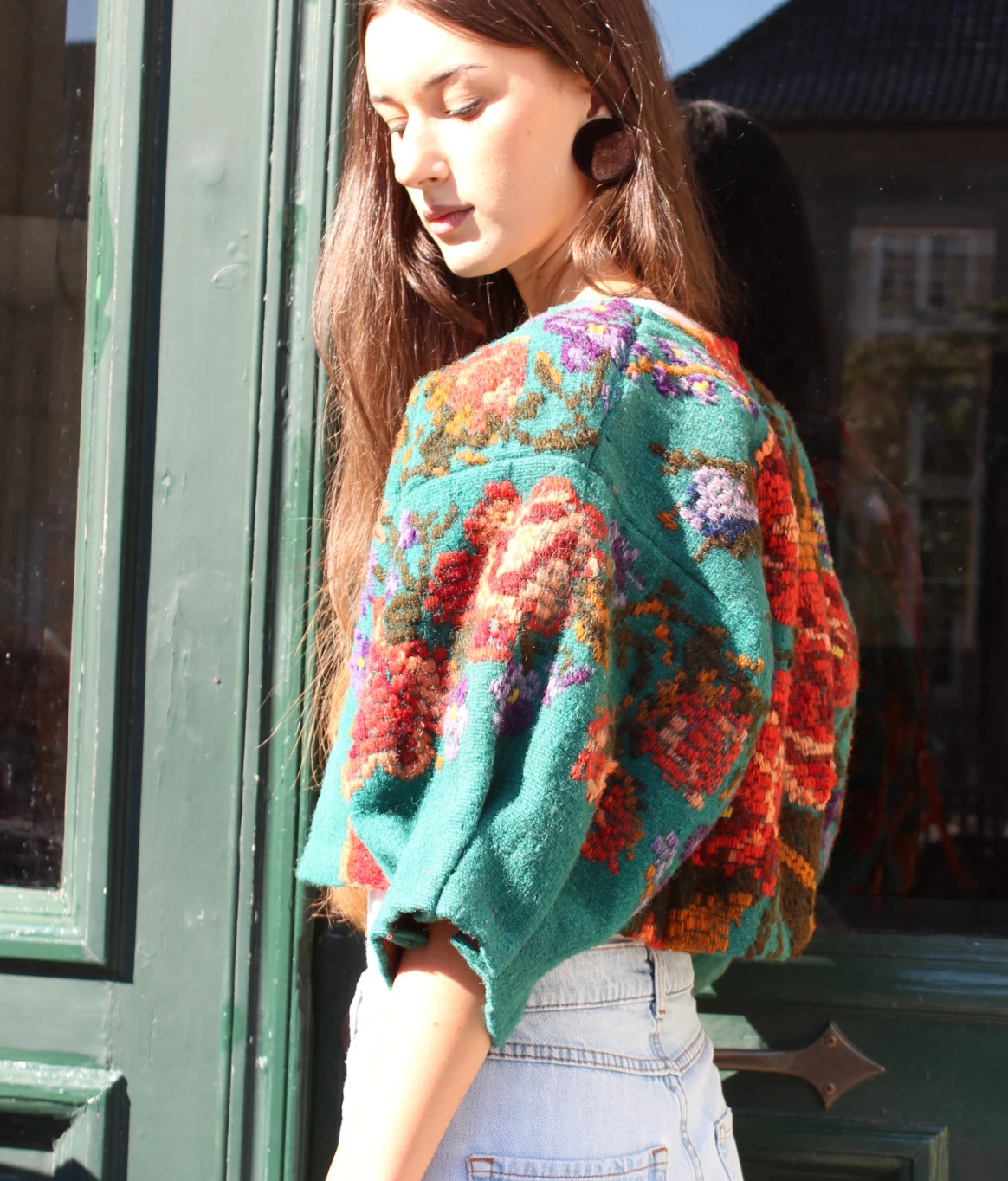 Green flower jacket - Image 5