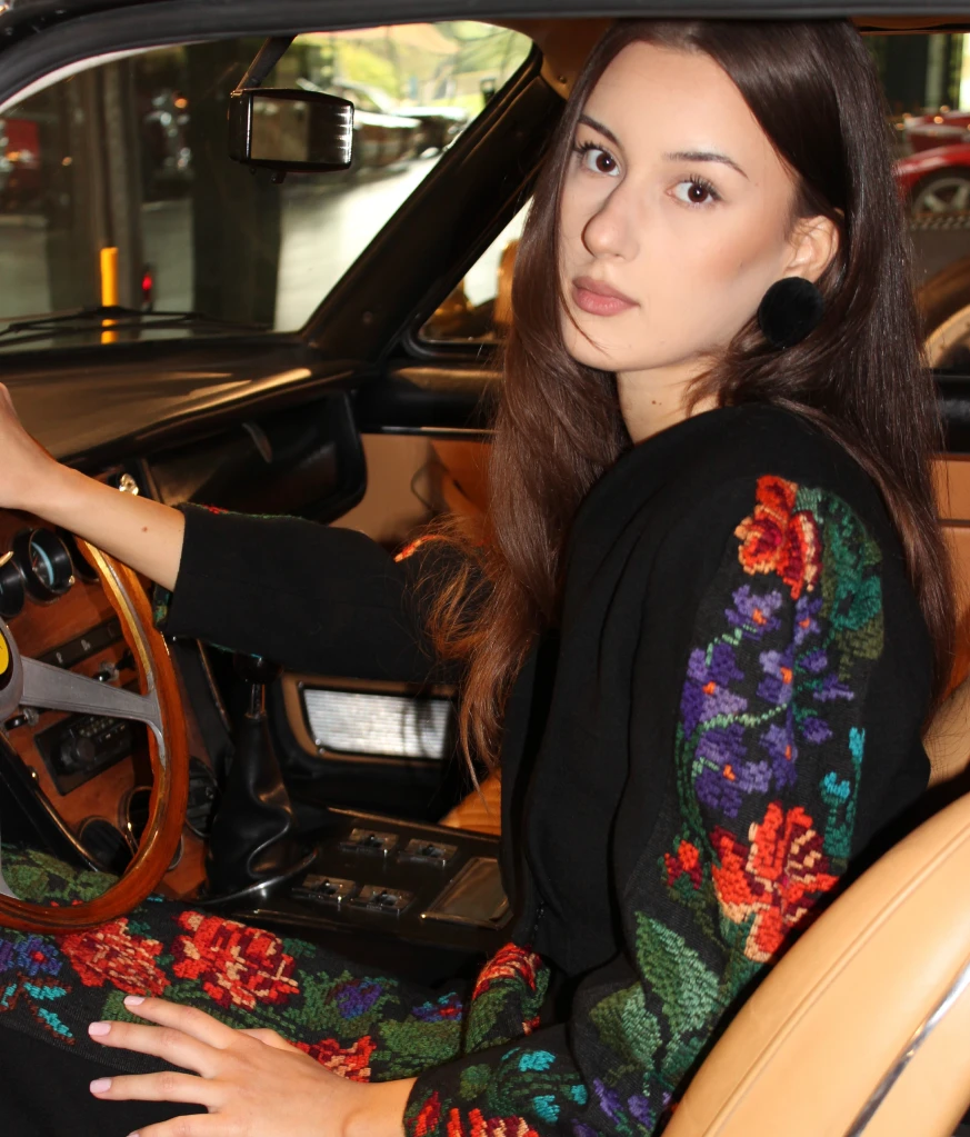 Wool embroidered jacket