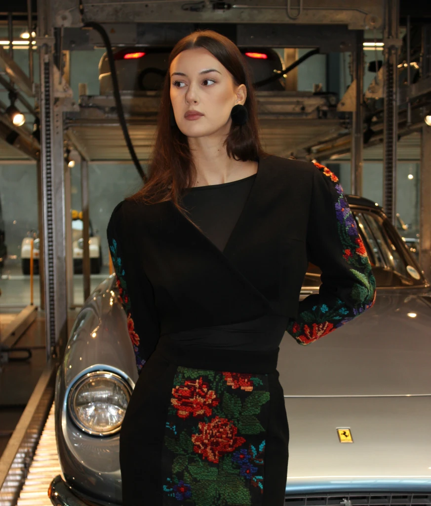 Wool embroidered jacket