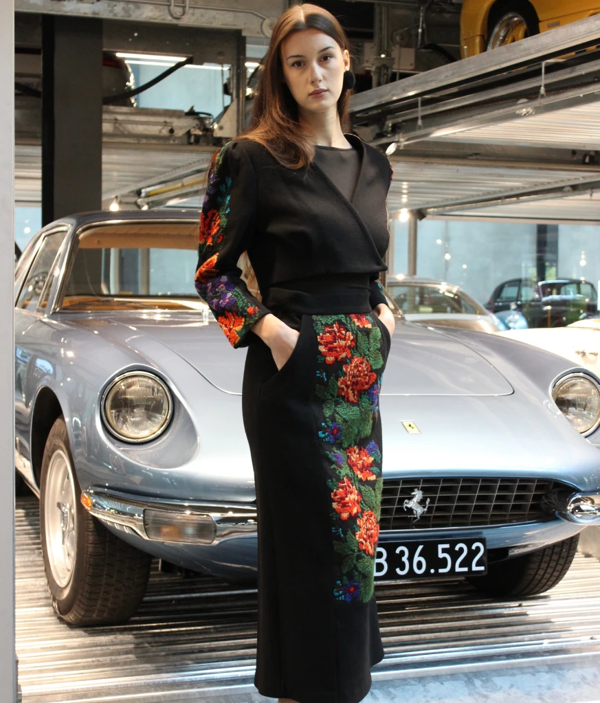 Wool embroidered jacket - Image 5