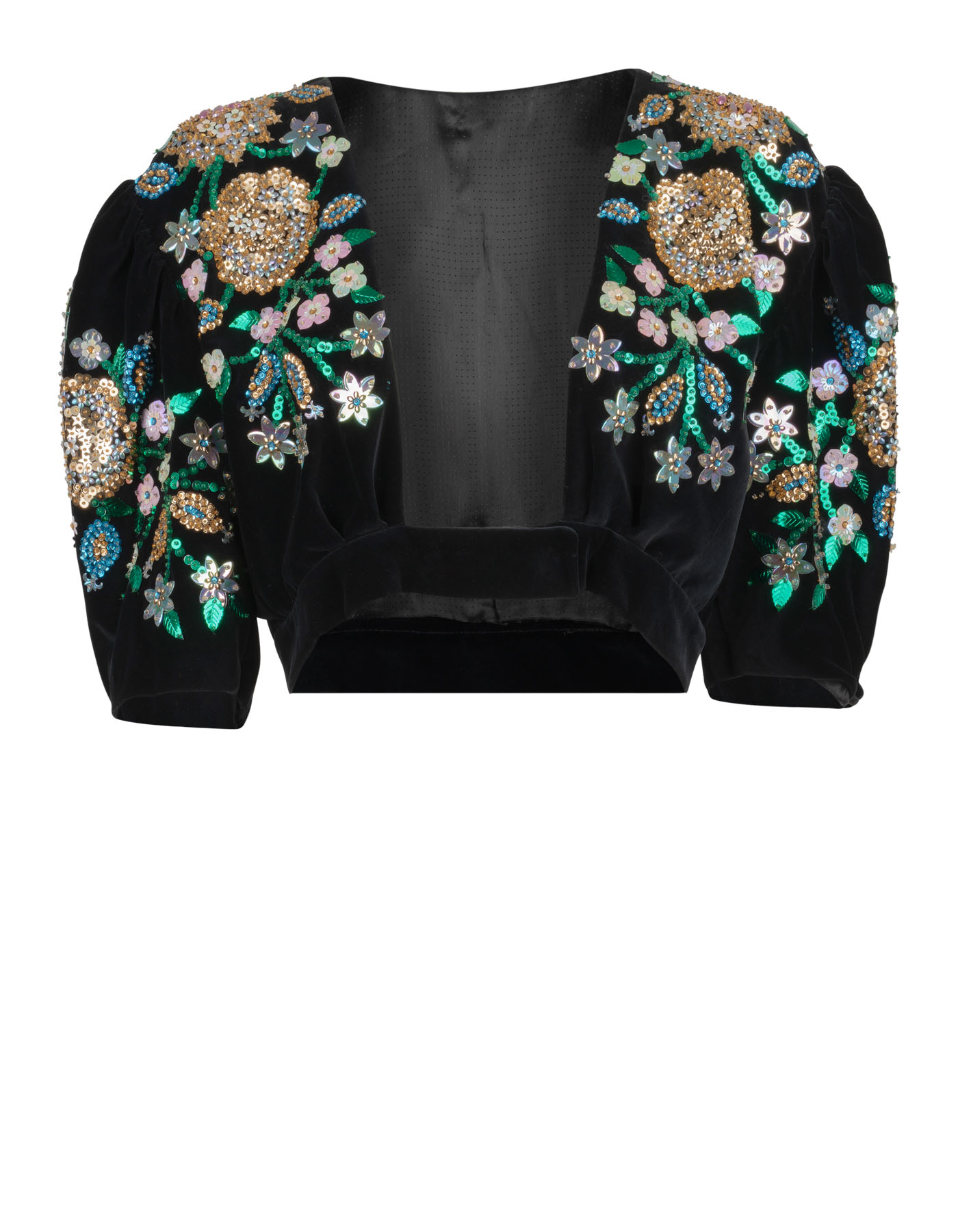 Velvet top with sequins - Image 7