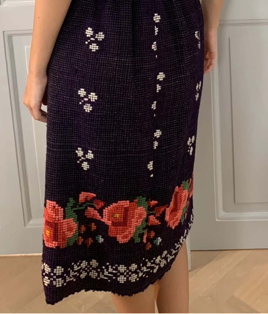 Wool indigo skirt - Image 4