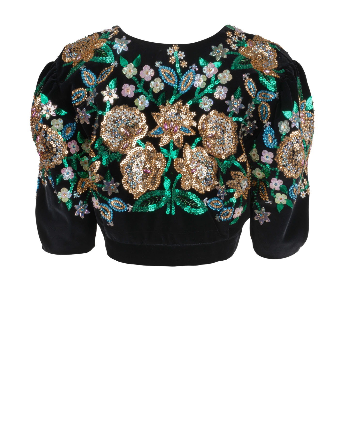 Velvet top with sequins - Image 6